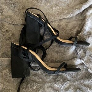 Wrap around heels from Fashion Nova